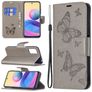 Mobigear Butterfly POCO M3 Pro Hülle Klapphülle Geldbörse - Grau