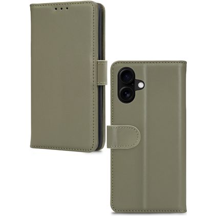Mobilize Premium Gelly iPhone 16 Plus Hülle Klapphülle Geldbörse - Grün