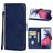 Mobigear Wallet Motorola Moto G72 Hülle Klapphülle Geldbörse - Blau