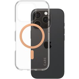 CARE by PanzerGlass Flagship iPhone 16 Pro MagSafe Hülle Hardcase Backcover - Peachy