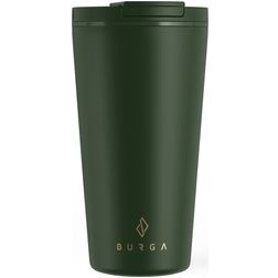 Burga Coffee Mug Doppelwandiger Edelstahl Coffee To Go Becher - 470 ml - Khaki