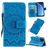 Mobigear Sunflower iPhone 11 Pro Hülle Klapphülle Geldbörse - Blau