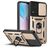 Mobigear Armor Ring Cam Slide Vivo Y21s Hülle Hardcase Backcover Stoßfest mit Ringhalter und Kamera Slider - Gold
