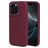 Mobiparts iPhone 16 Pro Silikon Hülle Backcover - Plum Red