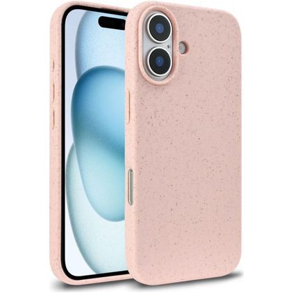 Mobigear Bio iPhone 18 Hülle Umweltfreundliches Backcover - Pink