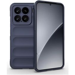 Mobigear Bumpy Xiaomi 15 Hülle Flexibles TPU Backcover - Dunkelblau