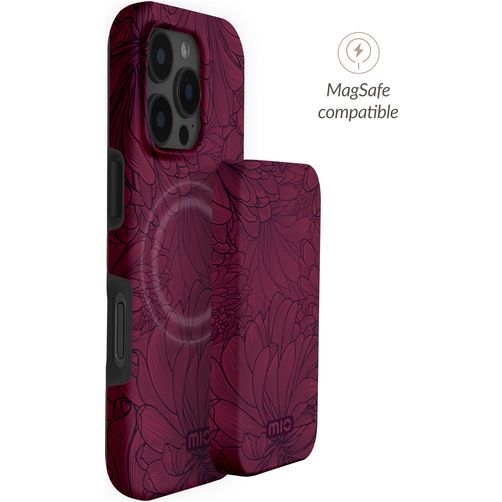 MIO Powerbank 5.000 mAh 15W - MagSafe Kompatibel - Berry Blooms