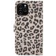 Mobigear Leopard iPhone 13 Hülle Klapphülle Geldbörse - Braun