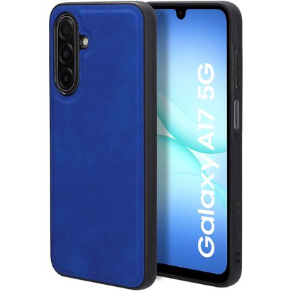 Mobiparts Classic Samsung Galaxy A17 MagSafe Hülle TPU,Kunstleder Backcover - Sapphire Blue