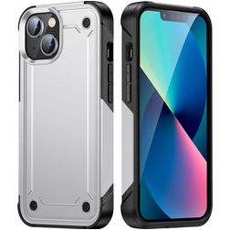Mobigear Slim Armor iPhone 14 Hülle Hardcase Backcover Stoßfest - Weiß