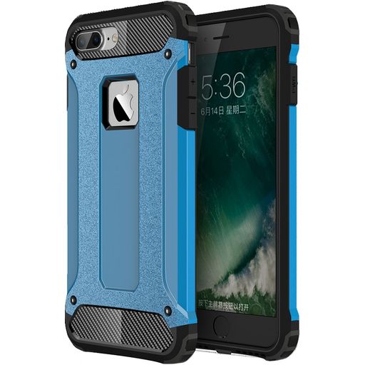 Mobigear Outdoor iPhone 8 Plus Hülle Hardcase Backcover Stoßfest - Blau