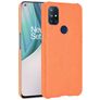 Mobigear Croco OnePlus Nord N10 5G Hülle Hardcase Backcover - Orange