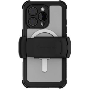 Ghostek Nautical Belt iPhone 16 Pro Wasserdicht MagSafe Hülle Hardcase Backcover Stoßfest - Transparent / Schwarz