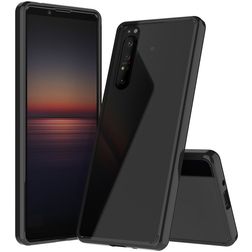 Mobigear Crystal Sony Xperia 1 II Hülle Hardcase Backcover - Schwarz / Transparent