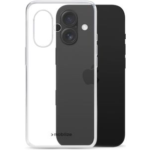 Mobilize Gelly Durchsichtig iPhone 16 Hülle Flexibles TPU Backcover - Transparent