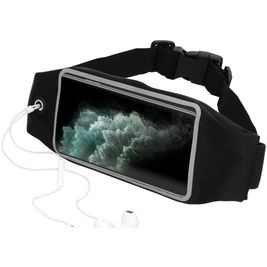 Mobiparts Comfort Fit Belt Handyhalterung Joggen iPhone 11 Pro Max Sporthülle Neopren Gürtel - Schwarz