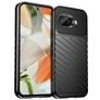 Mobigear Groove Google Pixel 9a Hülle Flexibles TPU Klapphülle - Schwarz
