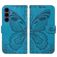 Mobigear Butterfly Samsung Galaxy S26 FE Hülle Klapphülle Geldbörse - Blau