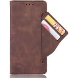 Mobigear Slide Wallet Samsung Galaxy S20 FE Hülle Klapphülle Geldbörse - Braun