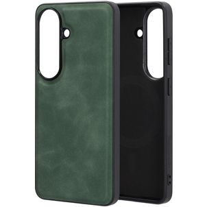 Mobiparts Classic Samsung Galaxy S26 MagSafe Hülle TPU,Kunstleder Backcover - Emerald Green