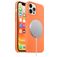 Mobigear Rubber Touch iPhone 12 Pro Silikon MagSafe Hülle Backcover - Orange