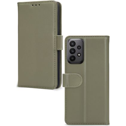 Mobilize Premium Gelly Wallet Samsung Galaxy A23 Hülle Klapphülle Geldbörse - Grün