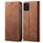 Mobigear Denim Slim Samsung Galaxy Note 10 Lite Hülle Klapphülle Geldbörse - Braun