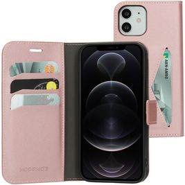 Mobiparts Classic Wallet iPhone 12 Hülle Klapphülle Geldbörse - Pink