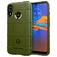 Mobigear Rugged Shield Motorola Moto E6 Plus Hülle Flexibles TPU Backcover Stoßfest - Grün
