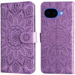 Mobigear Sunflower Google Pixel 10a Hülle Klapphülle Geldbörse - Lila