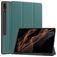 Mobigear Tri-Fold Gel Samsung Galaxy Tab S9 Ultra Hülle TPU,Kunstleder Klapphülle + Stifthalter - Grün