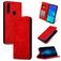Mobigear Retro Slim Huawei P Smart Plus (2019) Hülle Klapphülle - Rot