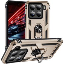 Mobigear Armor ring Xiaomi 15 Hülle Hardcase Backcover Stoßfest mit Ringhalter - Gold