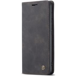 Caseme 013 Samsung Galaxy A21s Hülle Klapphülle Geldbörse - Schwarz