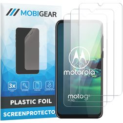 Mobigear Motorola Moto G8 Plus Displayschutz Schutzfolie - Hüllenfreundlich (3er Pack)