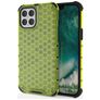 Mobigear Honeycomb iPhone 12 Mini Hardcase Backcover Shockproof - Grün