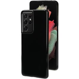 Mobiparts Classic Samsung Galaxy S21 Ultra Hülle Flexibles TPU Backcover - Schwarz