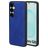 Mobiparts Classic Samsung Galaxy S25 MagSafe Hülle TPU,Kunstleder Backcover - Sapphire Blue