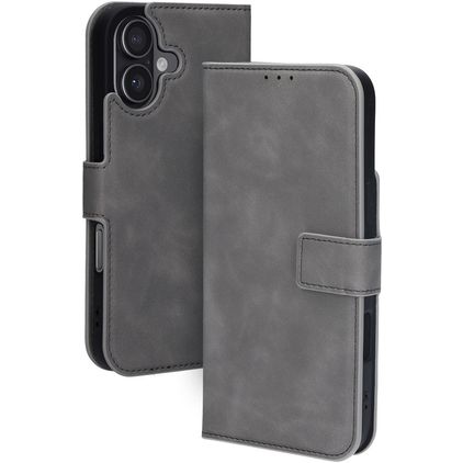 Mobiparts Classic Wallet iPhone 17 MagSafe Hülle Klapphülle - Granite Grey