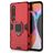 Mobigear Armor Ring Xiaomi Mi 10 Hülle Hardcase Backcover Stoßfest mit Ringhalter - Rot