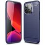 Mobigear Brushed Slim iPhone 13 Pro Hülle Flexibles TPU Backcover - Blau