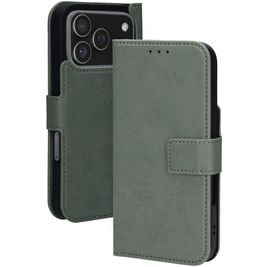 Mobiparts Classic Wallet iPhone 17 Pro MagSafe Hülle Klapphülle - Stone Green
