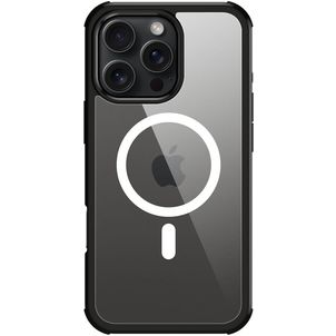 Valenta Full Cover iPhone 16 Pro Max MagSafe Hülle Gehärtetes Glas Backcover Stoßfest - Schwarz