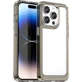 Mobigear Crystal iPhone 15 Pro Max Hülle Hardcase Backcover - Transparent / Grau