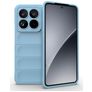 Mobigear Bumpy Xiaomi 15 Pro Hülle Flexibles TPU Backcover - Blau