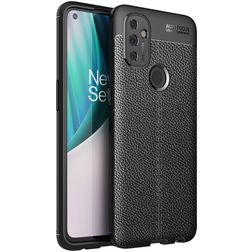 Mobigear Luxury OnePlus Nord N100 Hülle Flexibles TPU Backcover - Schwarz