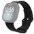 Mobigear Sport Dual Silikon Fitbit Sense Armband Drückerschließe - Schwarz
