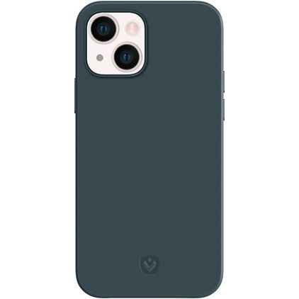 Valenta Snap Luxe iPhone 13 Hülle Echtes Leder Backcover - Blau