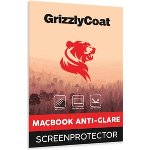 GrizzlyCoat MacBook Pro 15 Zoll (2016-2019) Displayschutz Anti-Glare Schutzfolie - Hüllenfreundlich - Schwarz Model A1707 / A1990