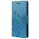 Mobigear Flowers Samsung Galaxy A53 Hülle Klapphülle Geldbörse - Blau